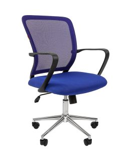 Кресло CHAIRMAN 698 Chrome Синий