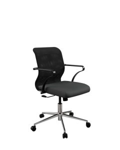 Кресло ErgoLife Sit 8 M4-8K — X2+UMF(X1) Черный/Хром/Вогнутый